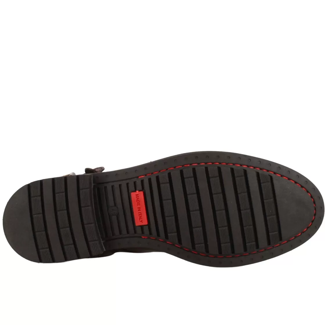 Discount Leonardo Shoes Anfibio Da Uomo In Pelle Colore E Suola In Gomma Marrone Scuro