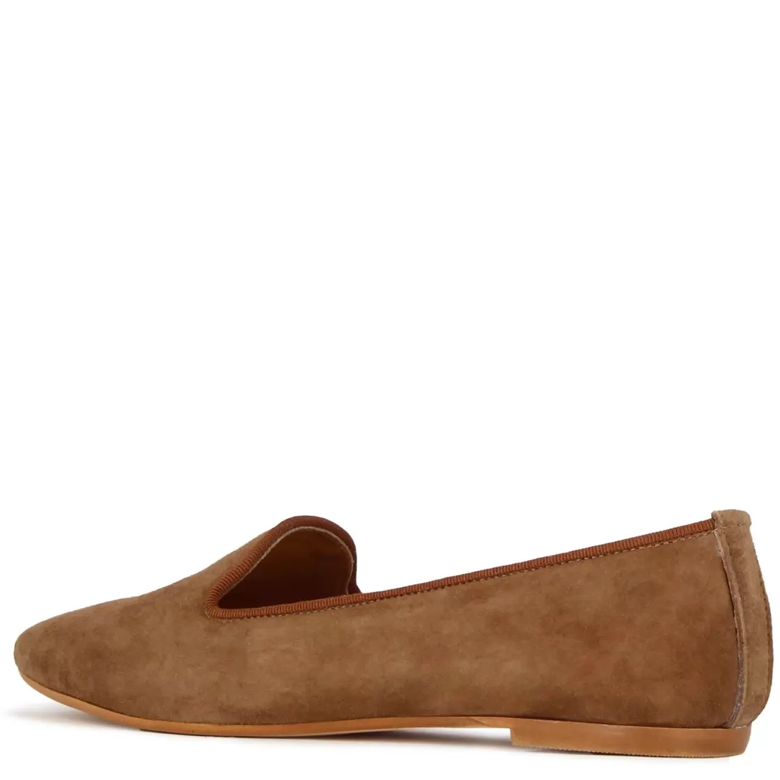 Flash Sale Leonardo Shoes Ballerina A Punta Da Donna In Pelle Scamosciata Colore Marrone