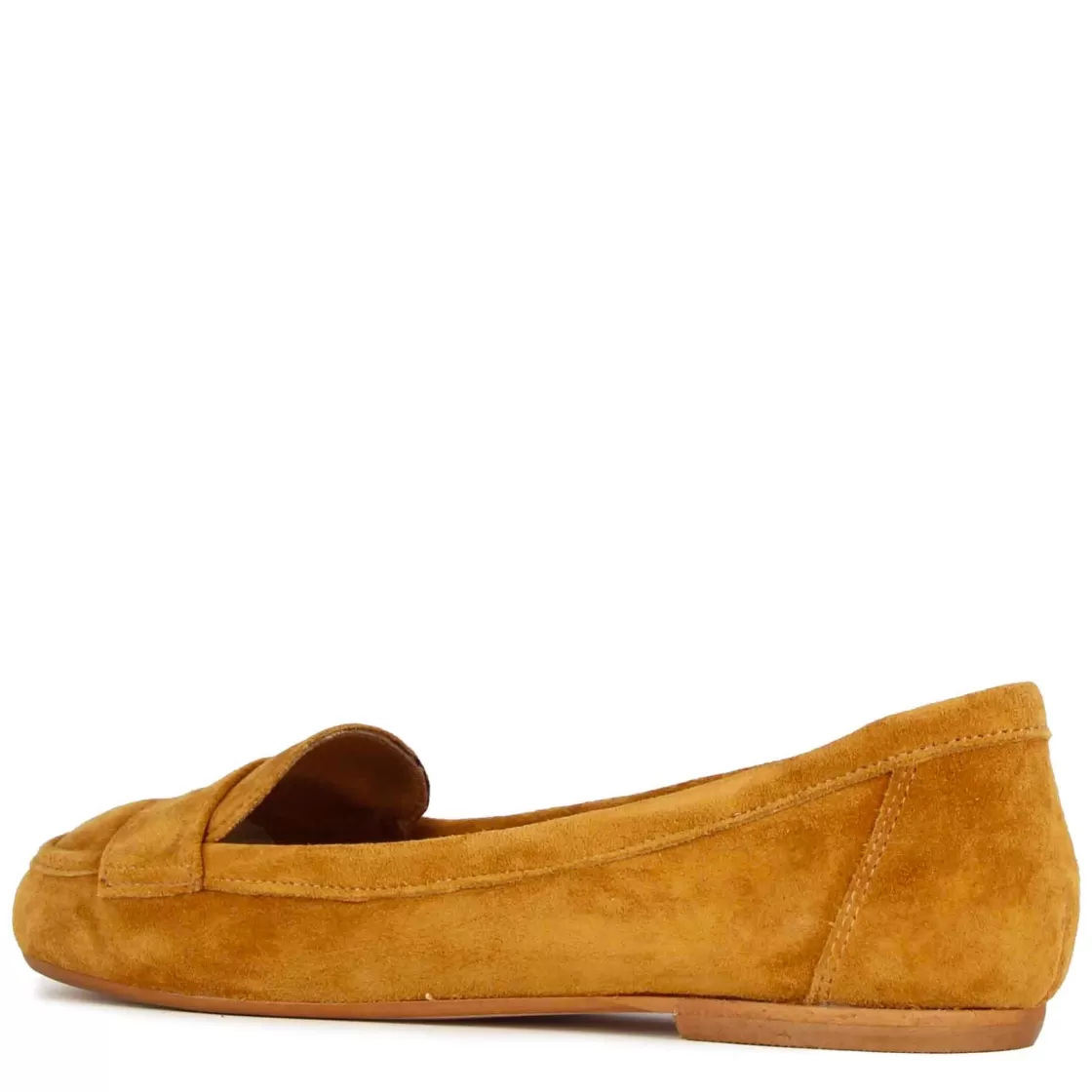 Discount Leonardo Shoes Ballerina Classica Da Donna In Pelle Scamosciata Colore Marrone