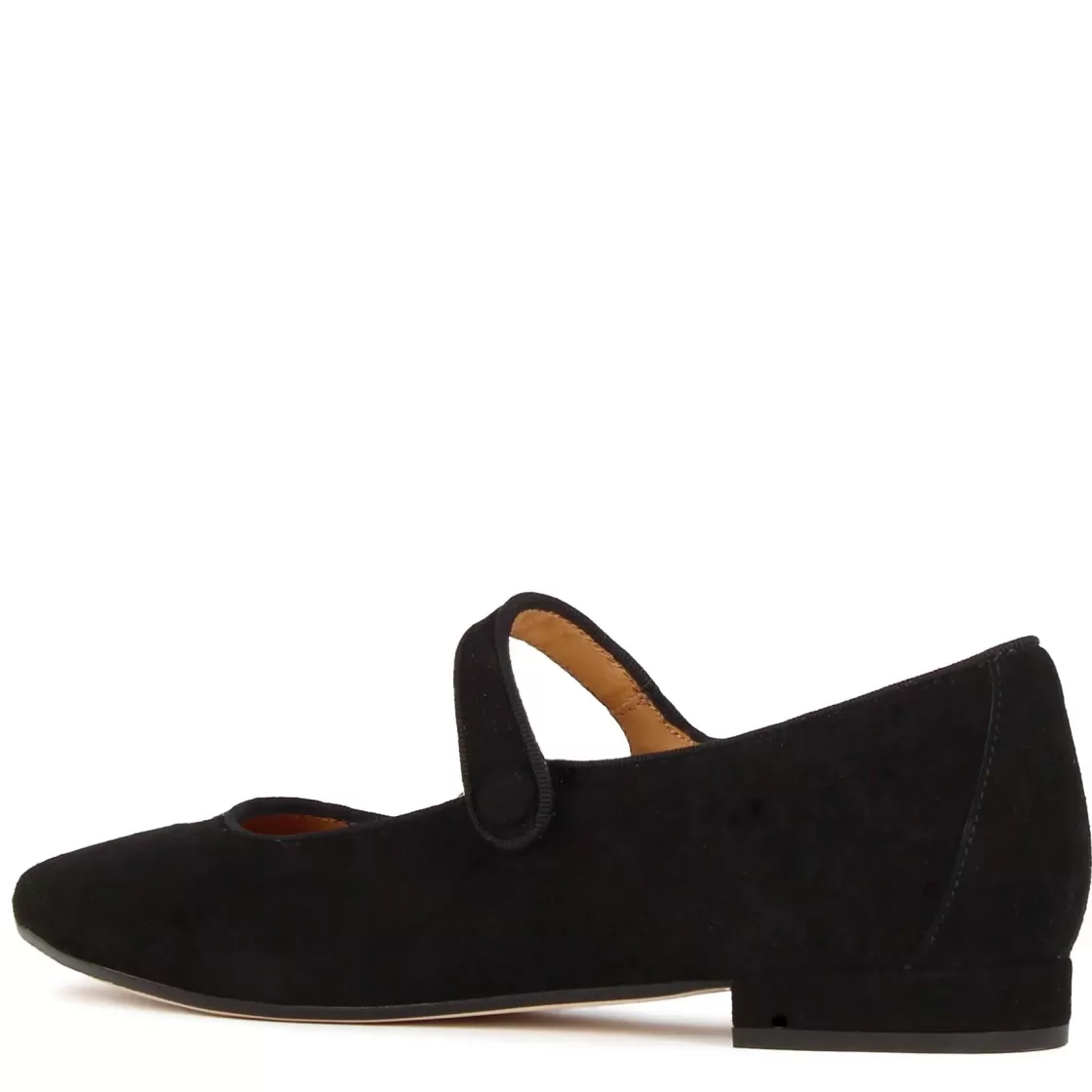 Discount Leonardo Shoes Ballerina Mary Jane Da Donna In Pelle Scamosciata Con Cinturino Colore Nero