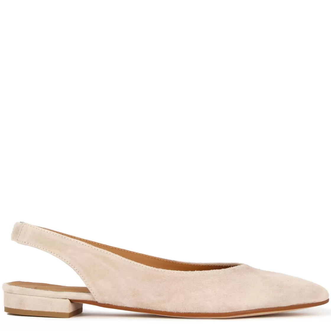 New Leonardo Shoes Ballerina Slingback Da Donna In Pelle Scamosciata Colore Rosa