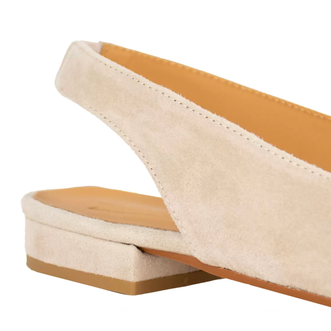 New Leonardo Shoes Ballerina Slingback Da Donna In Pelle Scamosciata Colore Rosa