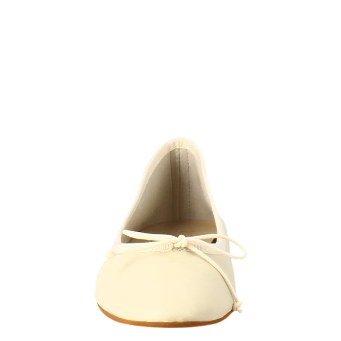 Hot Leonardo Shoes Ballerine Leggere Da Donna Color In Pelle Liscia Beige