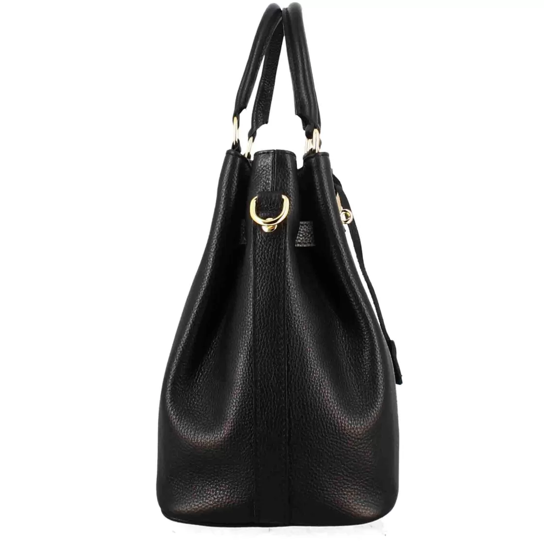 Discount Leonardo Shoes Borsa A Mano Frida In Pelle Con Tracolla Rimovibile Colore Nero
