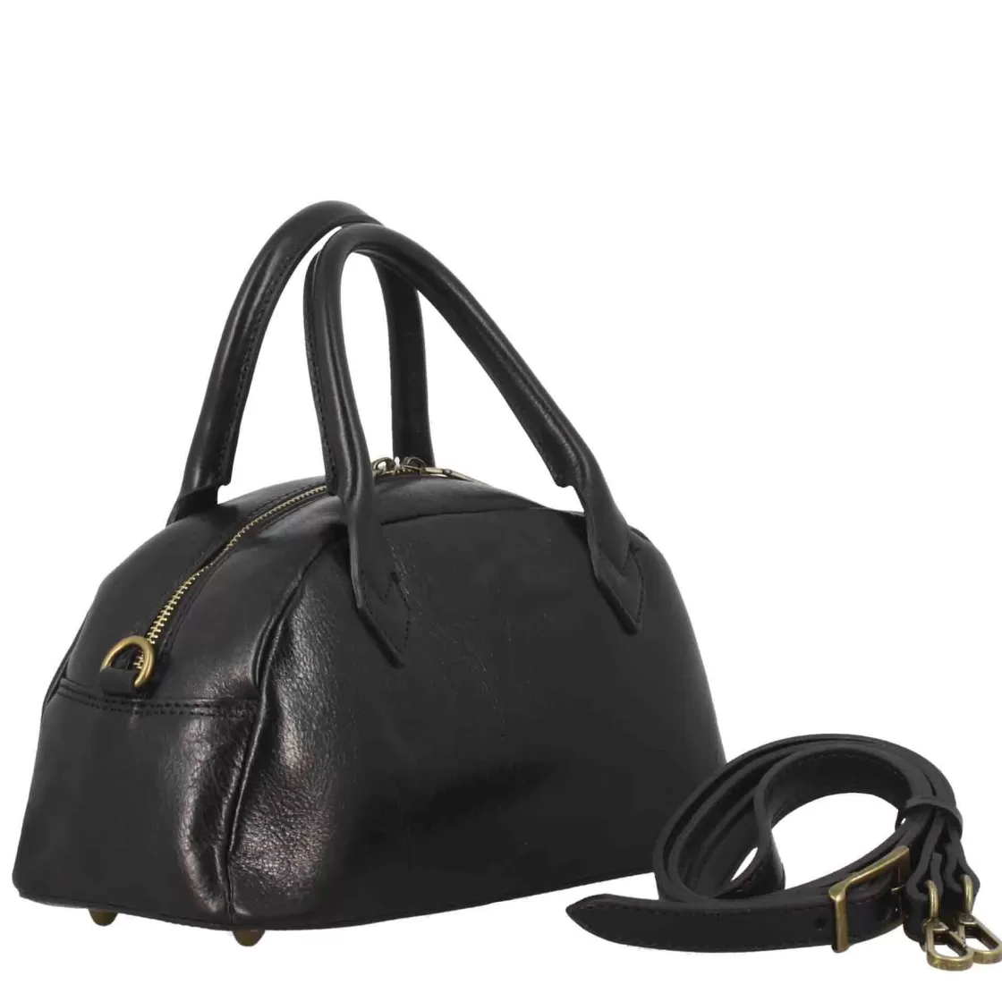 Sale Leonardo Shoes Borsa A Mano Tulia Bauletto Da Donna In Pelle Colore Nero