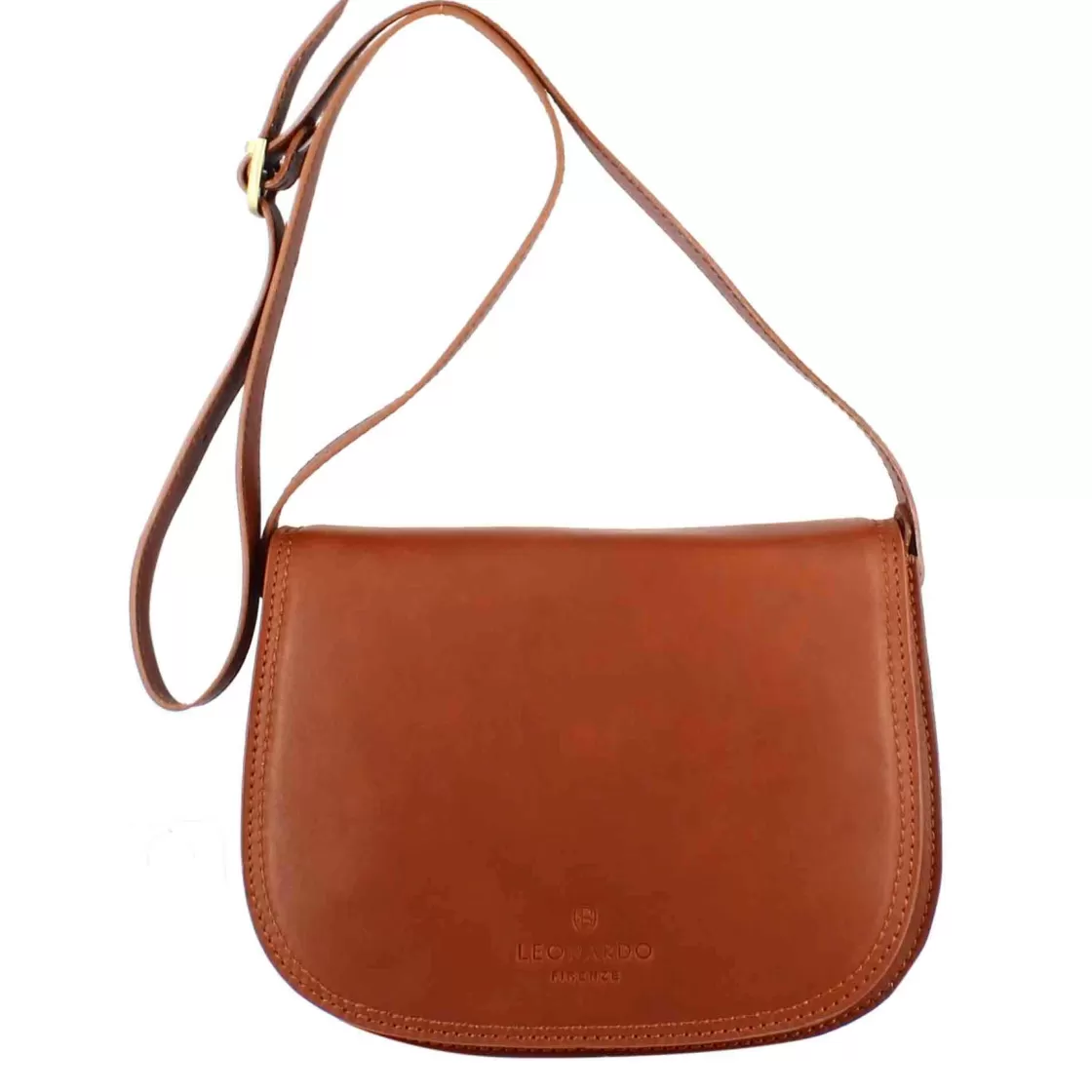 New Leonardo Shoes Borsa Essential Da Donna In Pelle Liscia Colore Marrone