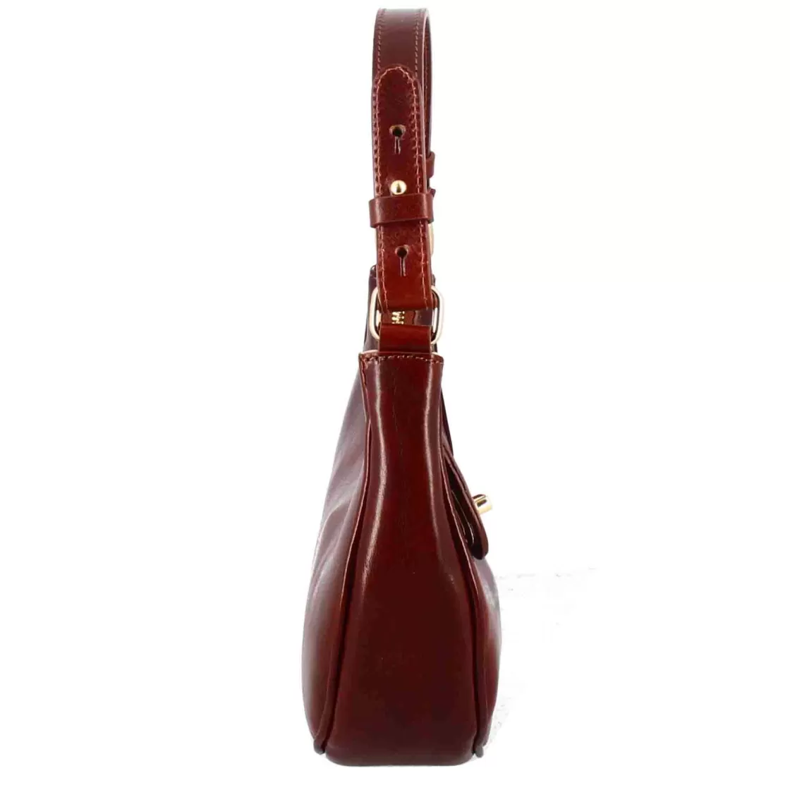 Hot Leonardo Shoes Borsetta A Spalla Jane In Pelle Con Tracolla Rimovibile Colore Marrone