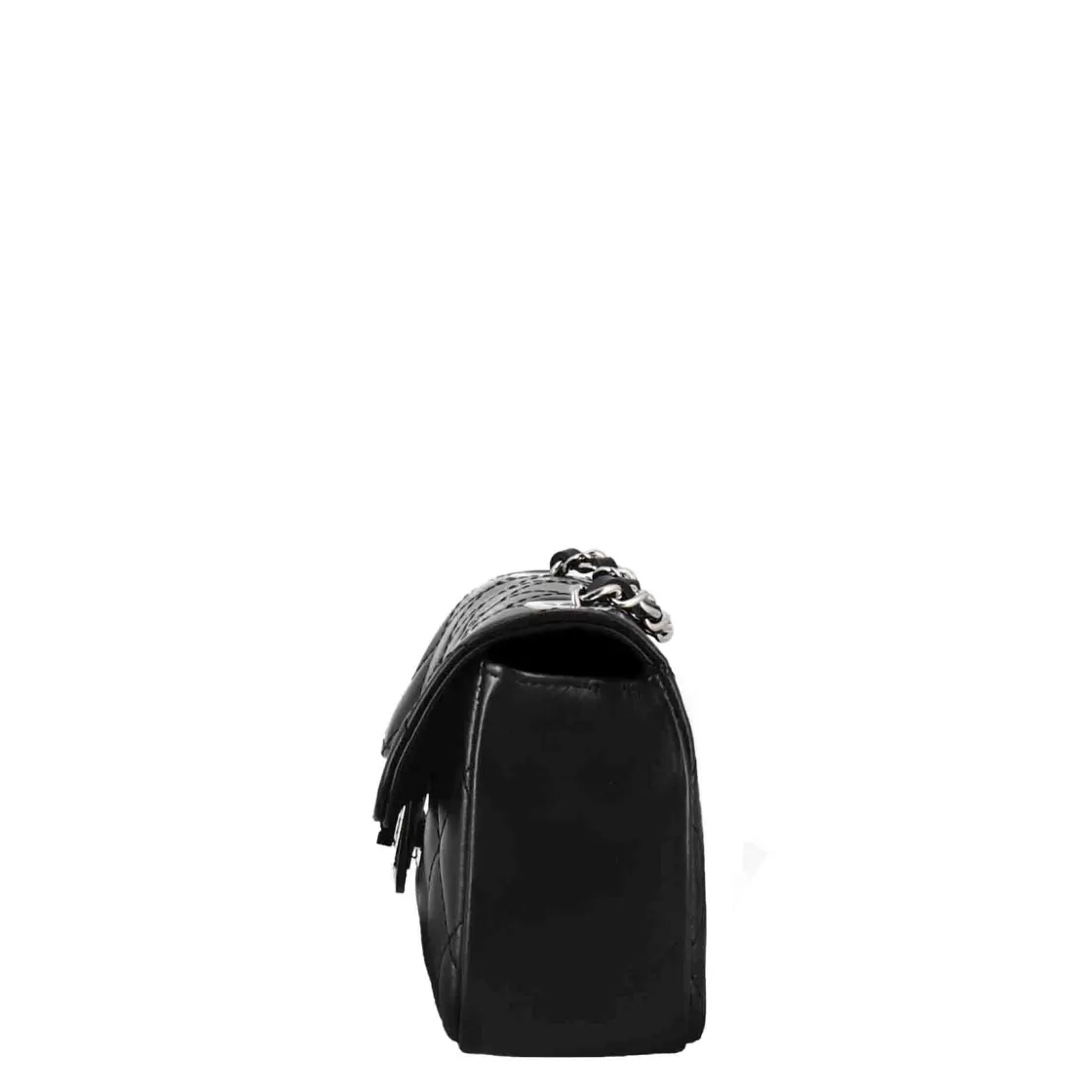 Hot Leonardo Shoes Borsetta Vanity A Tracolla In Pelle Trapuntata Colore Nero
