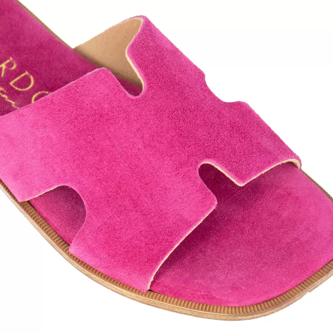 Sale Leonardo Shoes Ciabattine Da Donna In Pelle Scamosciata Colore Rosa