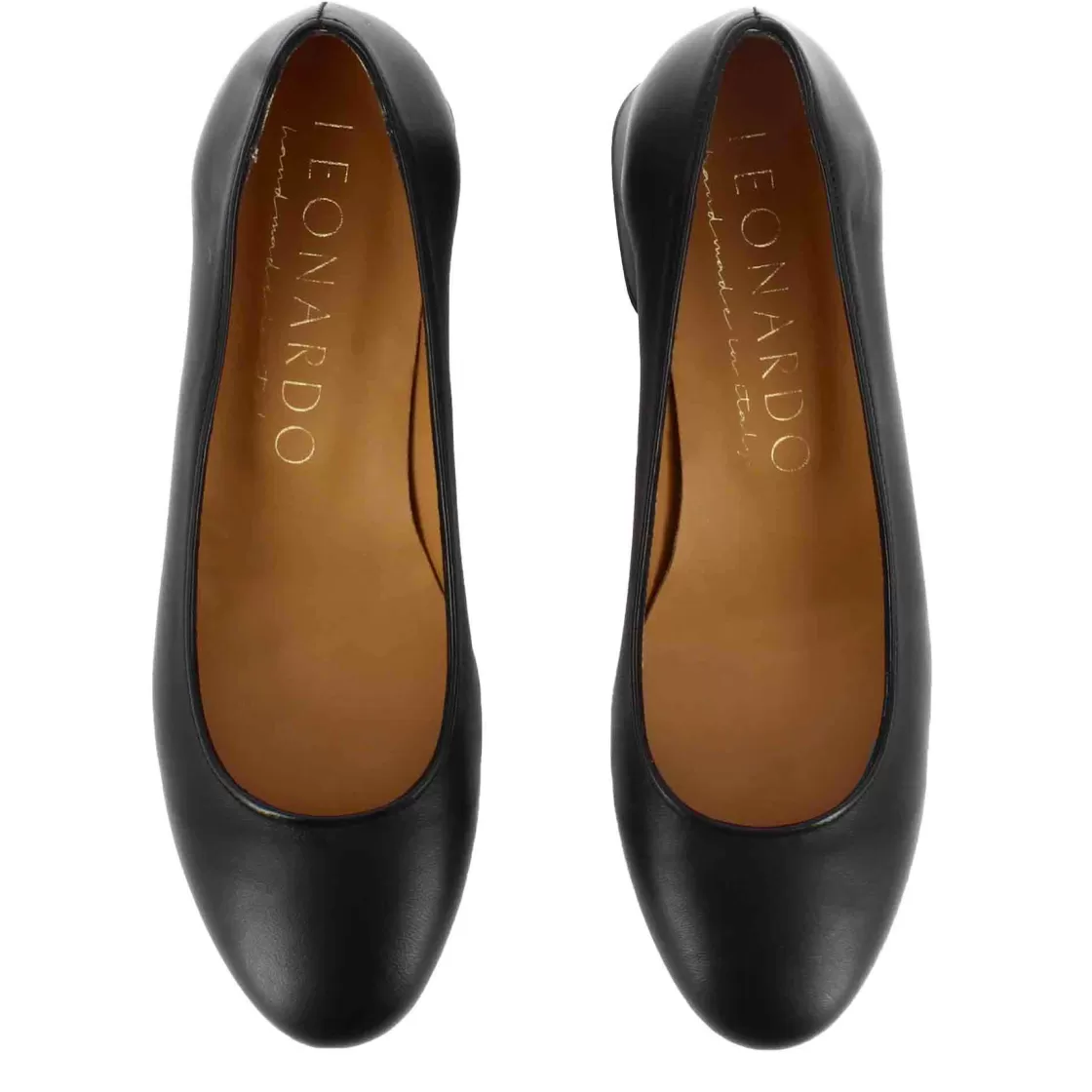 Flash Sale Leonardo Shoes Décolleté Classica Da Donna In Pelle Liscia Colore Nero