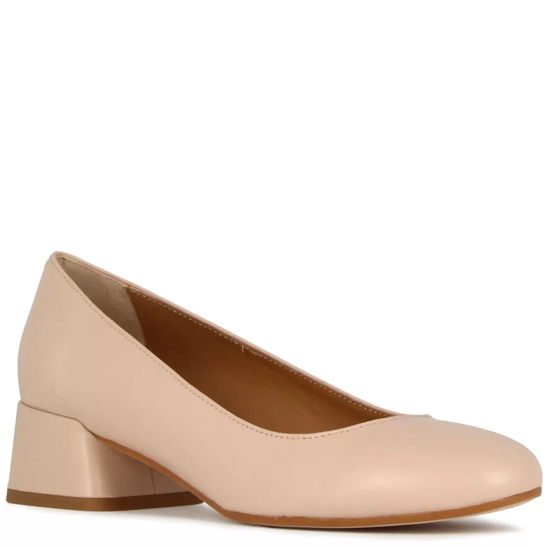Best Sale Leonardo Shoes Décolleté Classica Da Donna In Pelle Liscia Colore Rosa