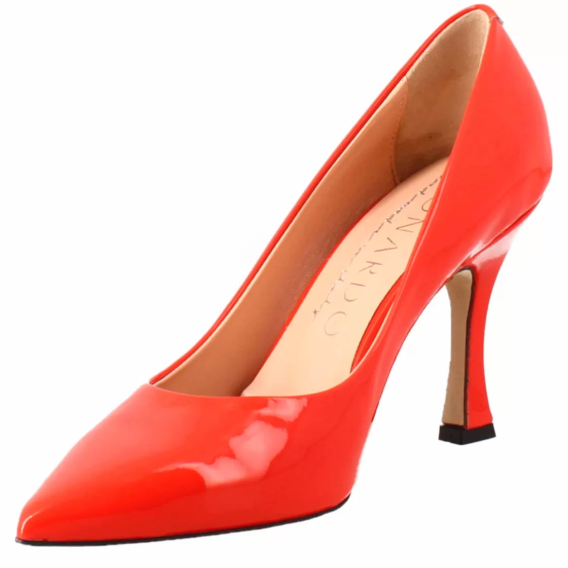 Discount Leonardo Shoes Décolleté Da Donna In Pelle Verniciata Colore A Punta Rosso