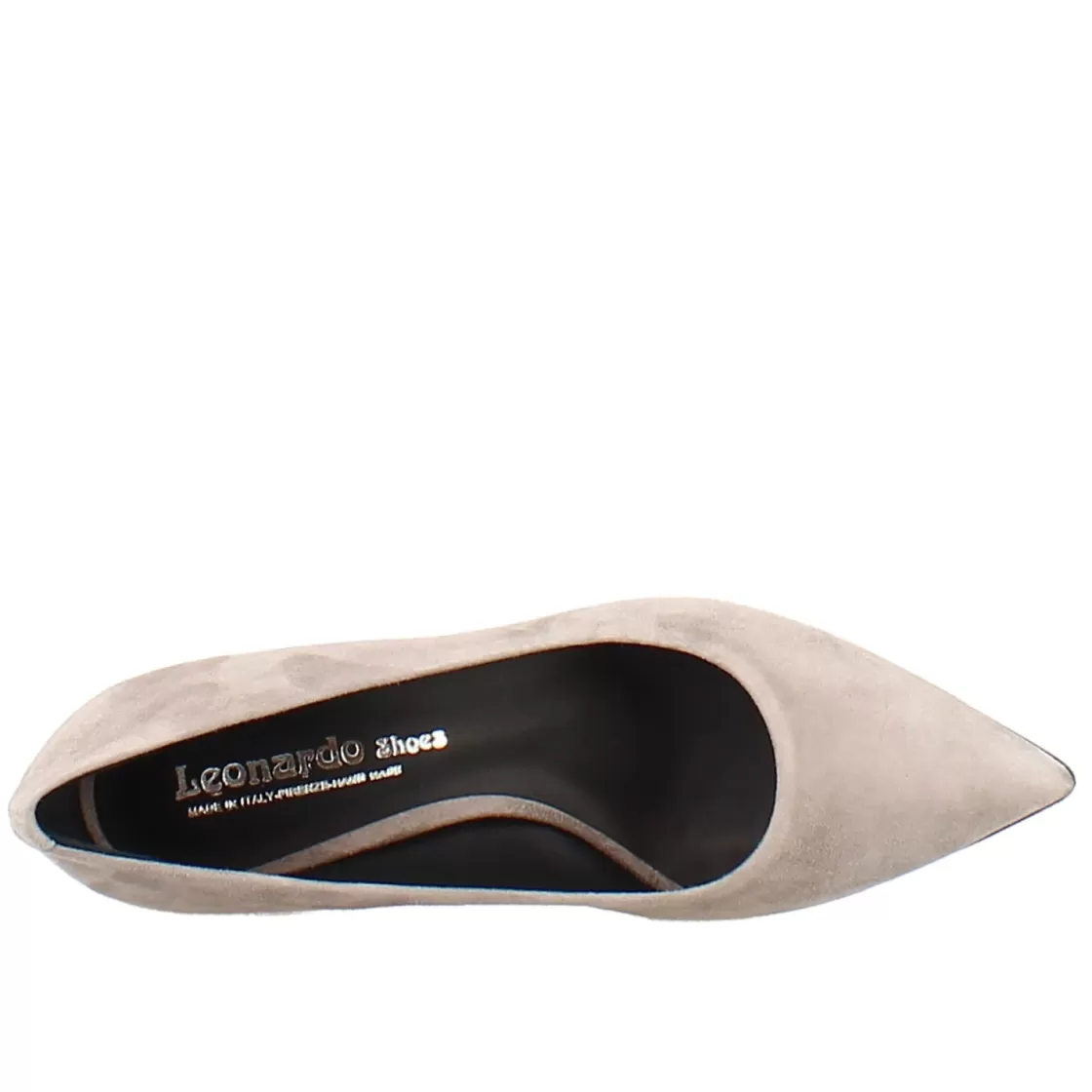Fashion Leonardo Shoes Décolleté In Camoscio Colore Tortora Con Tacco Alto Grigio
