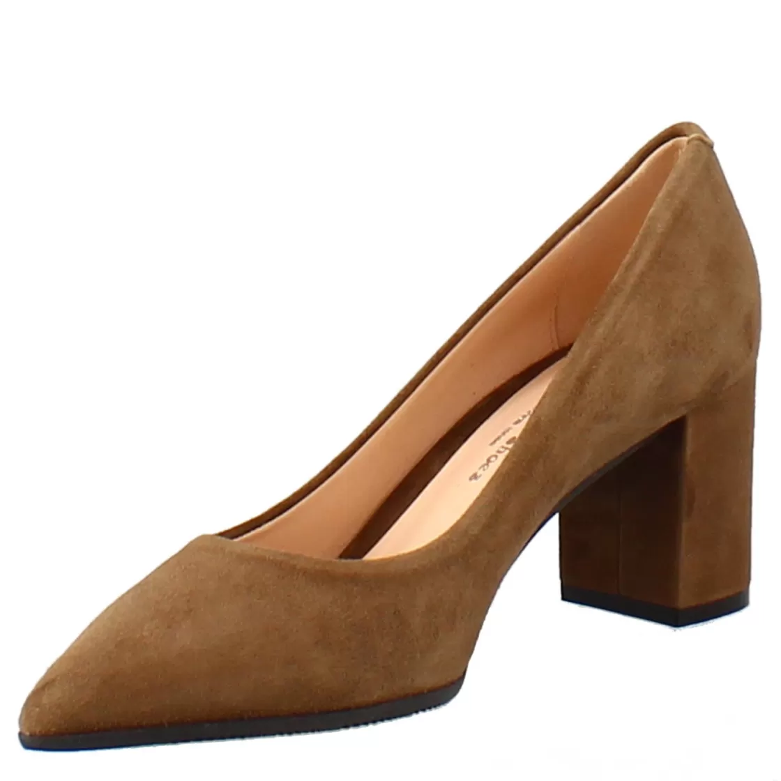 Hot Leonardo Shoes Décolletté In Camoscio Colore Con Tacco Alto Marrone