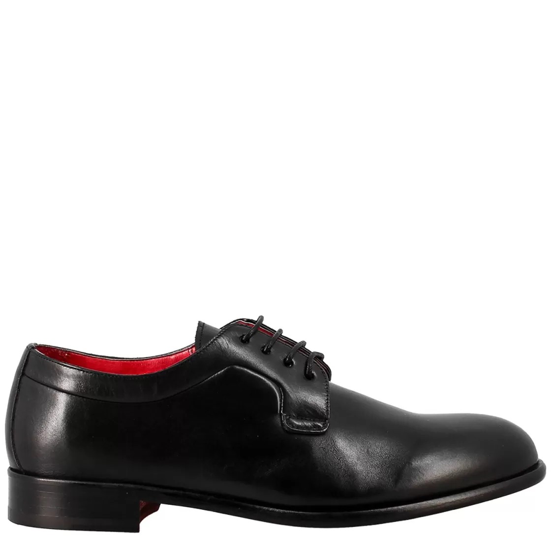 Best Sale Leonardo Shoes Derby Elegante Da Uomo In Pelle Liscia Nero