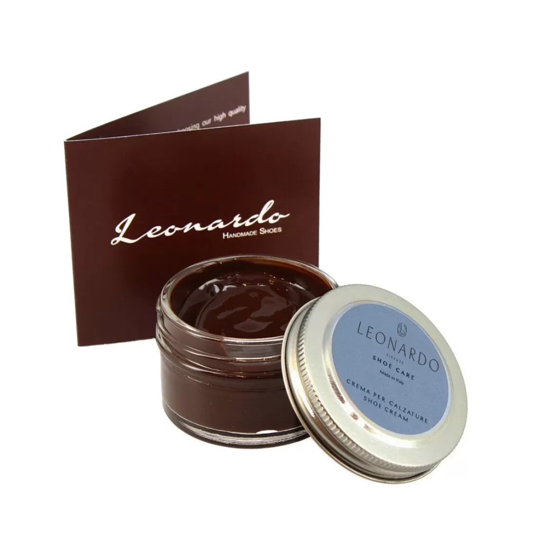 Cheap Leonardo Shoes Lucido Da Scarpe Colore Testa Di Moro Crema Per Calzature In Pelle 50 Ml