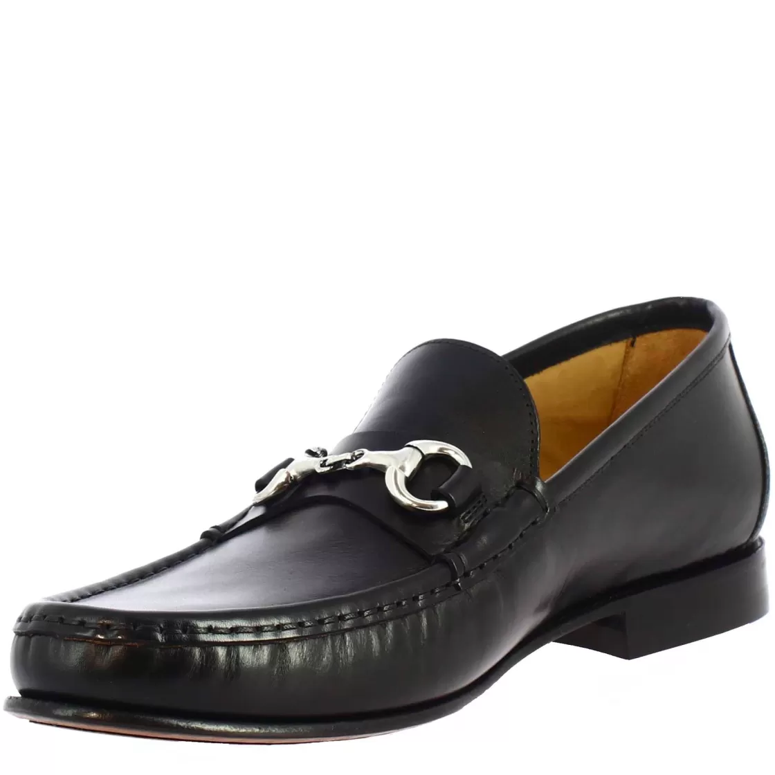 Clearance Leonardo Shoes Mocassini Da Uomo Artigianali In Pelle Colore Nero