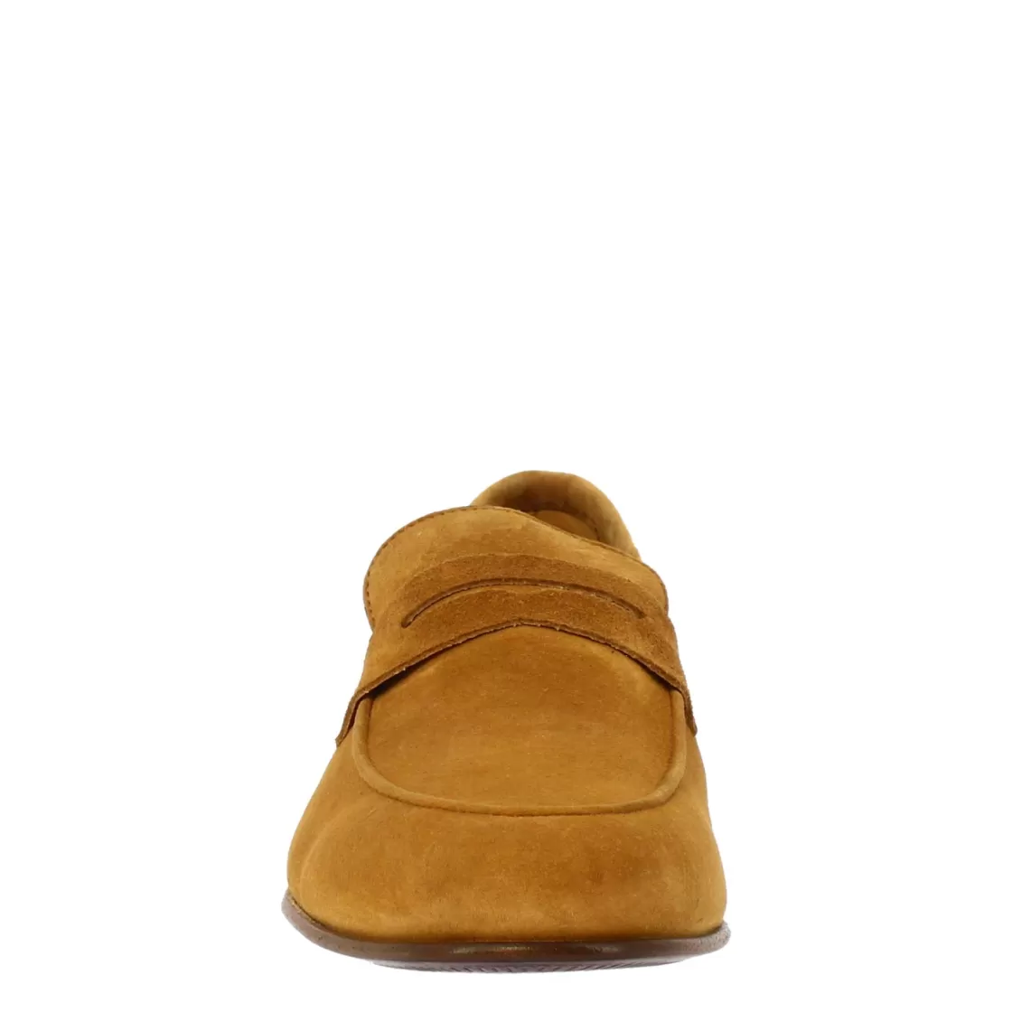 Hot Leonardo Shoes Mocassini Slip-on Da Uomo Fatti A Mano In Pelle Di Camoscio Chiaro Marrone