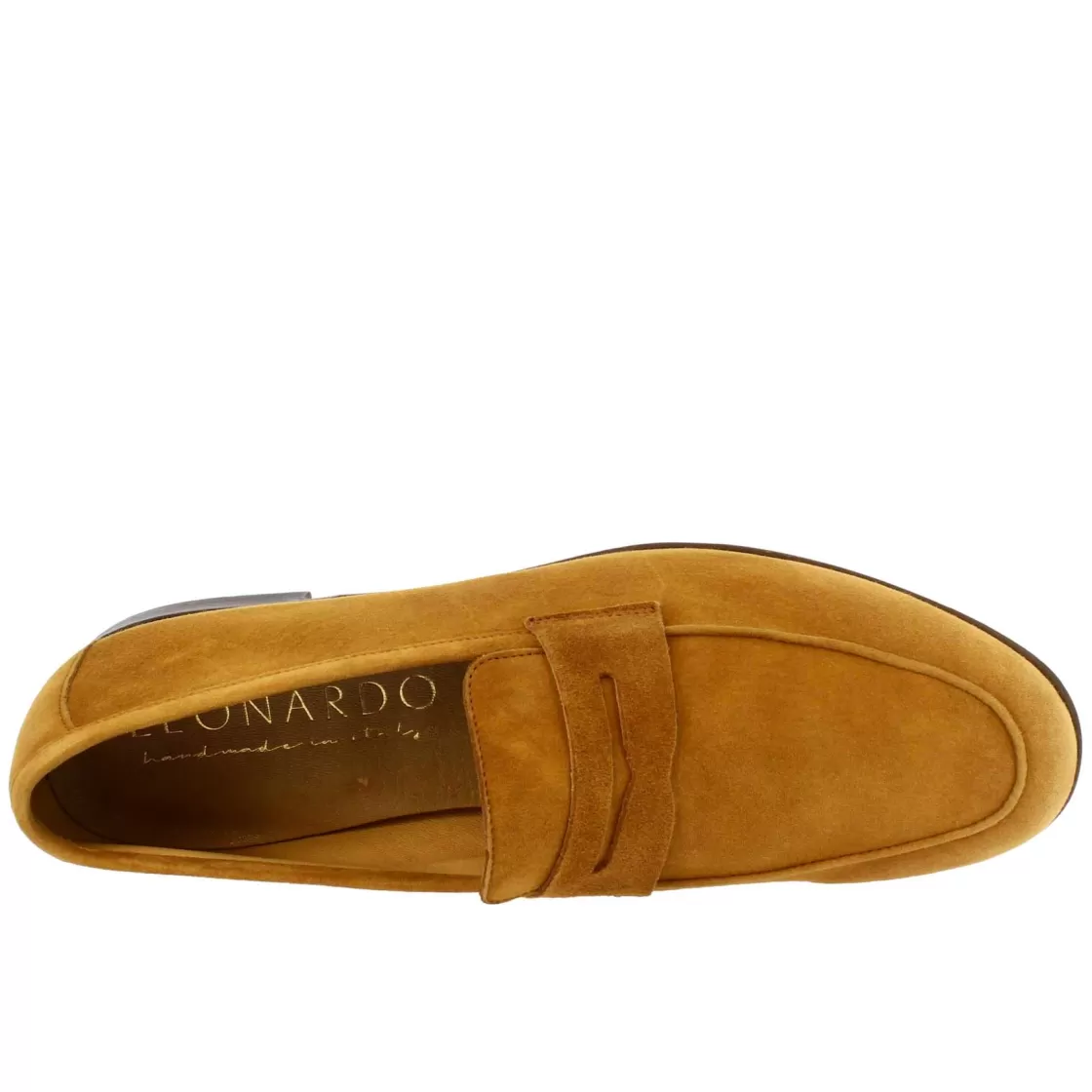 Hot Leonardo Shoes Mocassini Slip-on Da Uomo Fatti A Mano In Pelle Di Camoscio Chiaro Marrone
