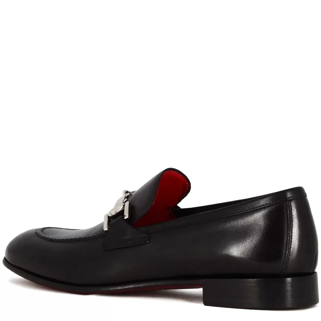 Clearance Leonardo Shoes Mocassino Classico Con Morsetto Da Uomo In Pelle Colore Nero