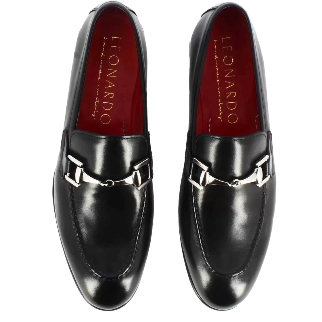Clearance Leonardo Shoes Mocassino Classico Con Morsetto Da Uomo In Pelle Colore Nero