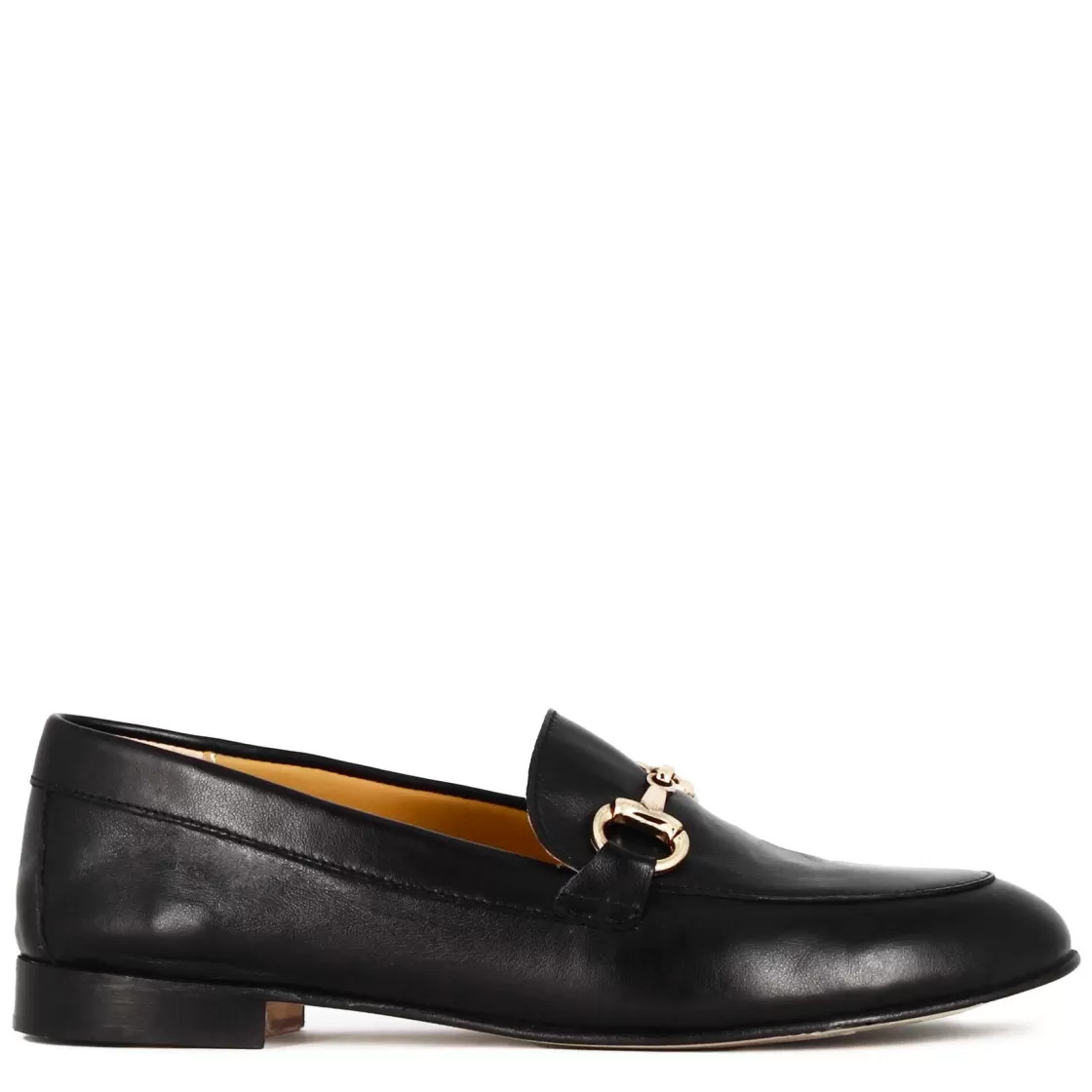 Store Leonardo Shoes Mocassino Classico Da Donna Con Morsetto In Pelle Colore Nero