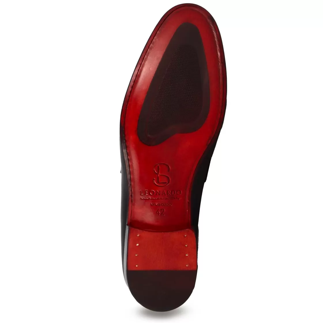 Online Leonardo Shoes Mocassino Classico Da Uomo In Pelle Colore Nero