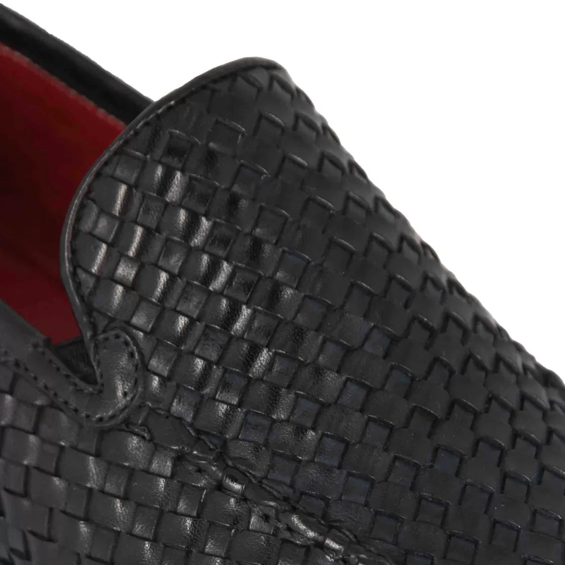 Store Leonardo Shoes Mocassino Classico Da Uomo In Pelle Intrecciata Colore Blu