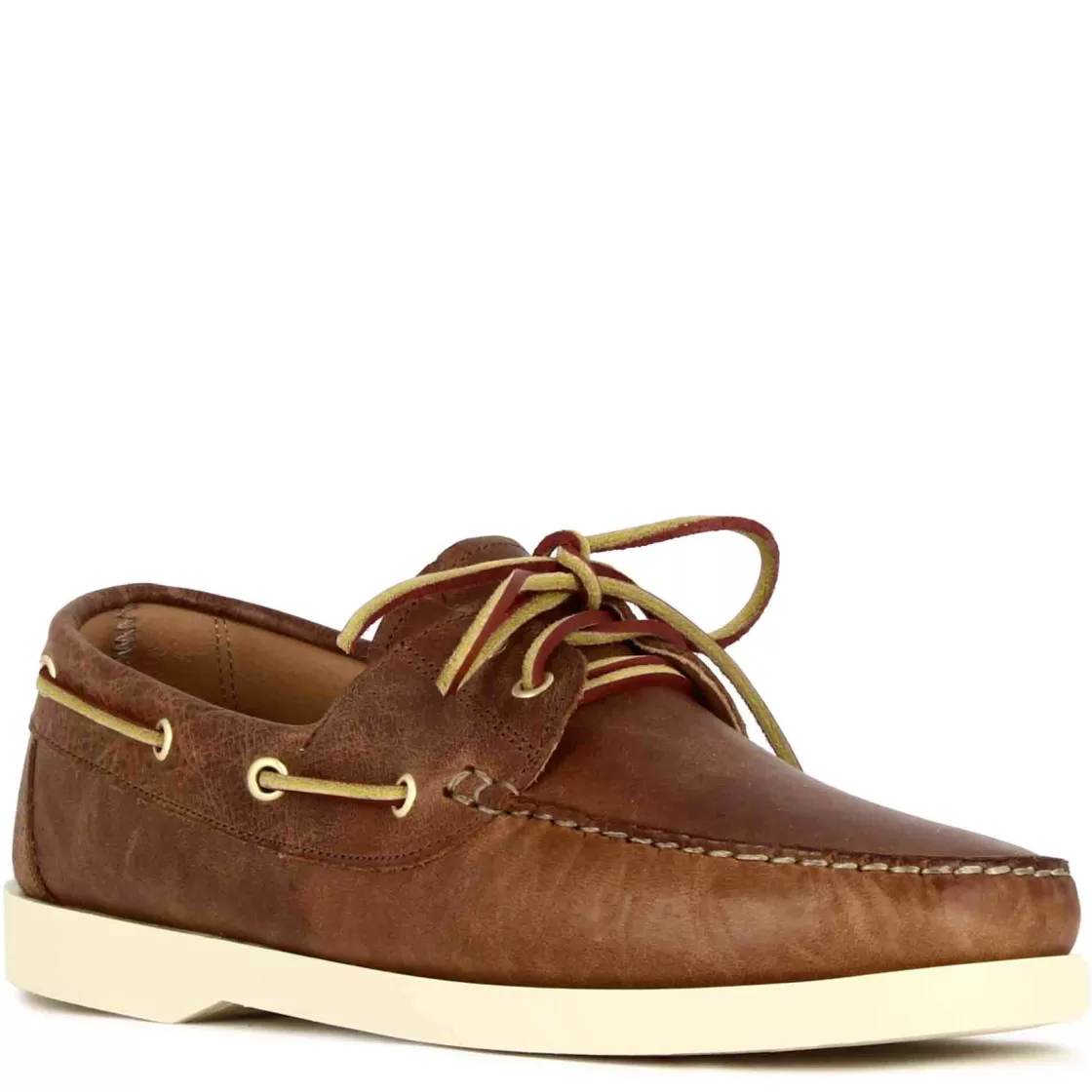 Cheap Leonardo Shoes Mocassino Da Barca Da Uomo In Camoscio Colore Marrone Chiaro