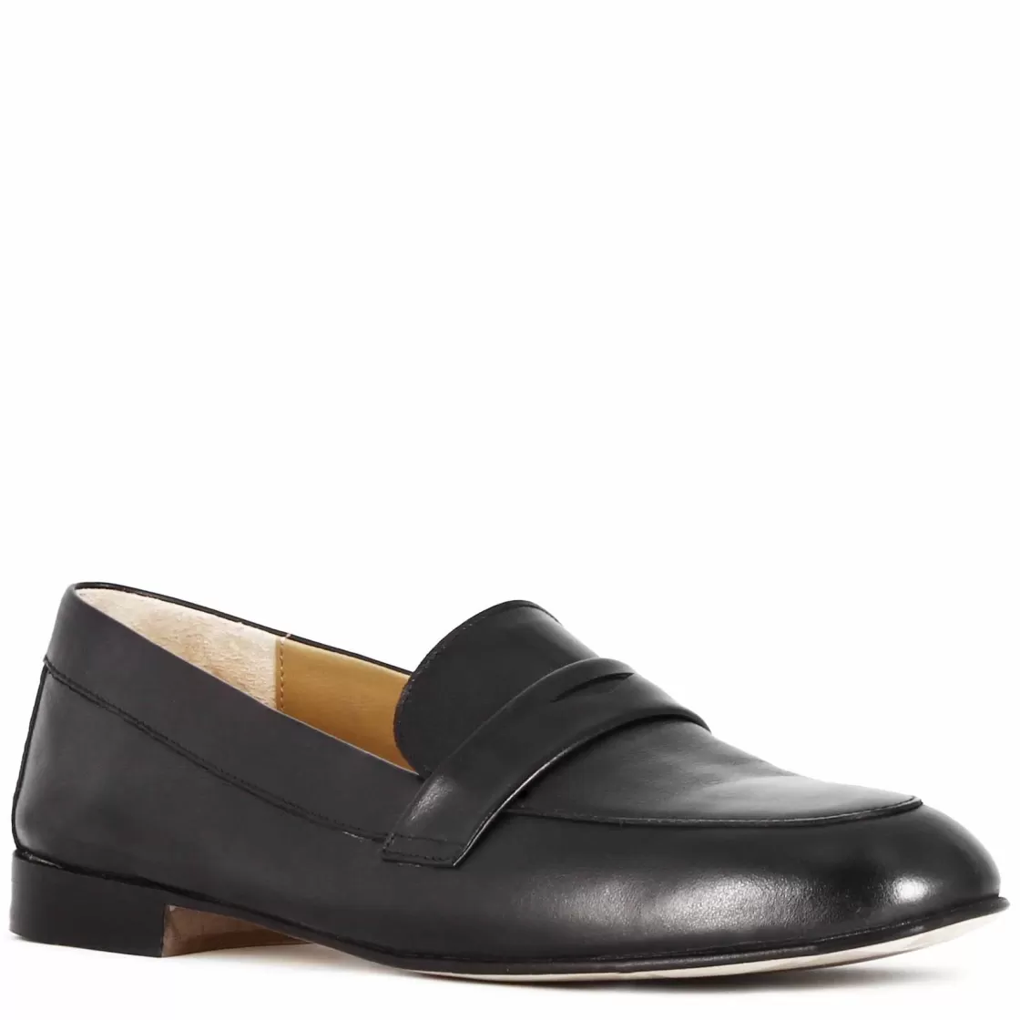 Online Leonardo Shoes Mocassino Da Donna Classico In Pelle Colore Fatti A Mano Nero