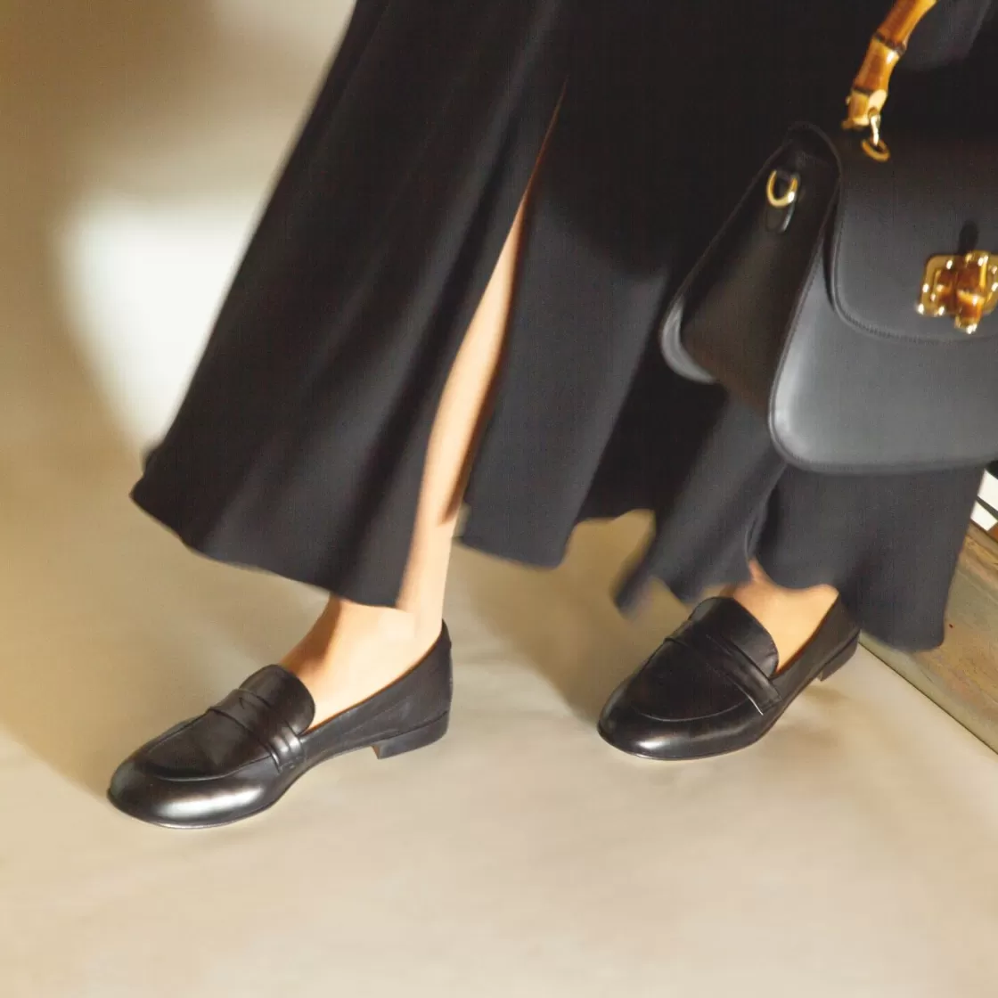 Online Leonardo Shoes Mocassino Da Donna Classico In Pelle Colore Fatti A Mano Nero