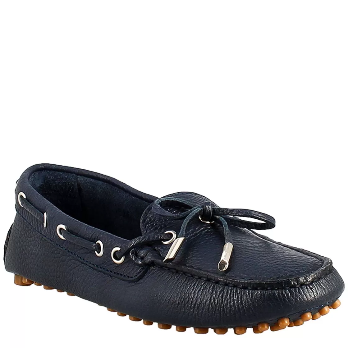 Cheap Leonardo Shoes Mocassino Da Donna Con Lacci In Pelle Blu