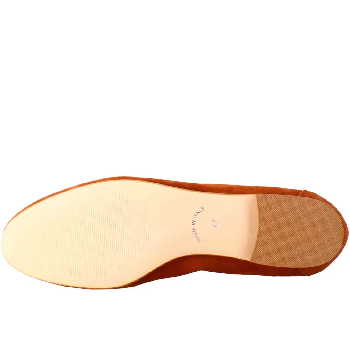 Store Leonardo Shoes Mocassino Da Donna In Pelle Scamosciata Con Fibbia Oro Marrone