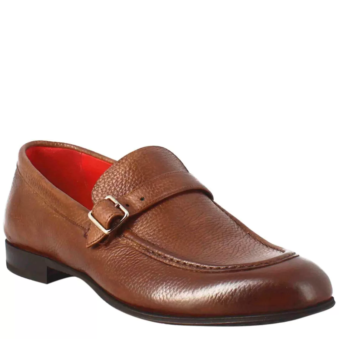 Flash Sale Leonardo Shoes Mocassino Elegante Da Uomo In Pelle Marrone