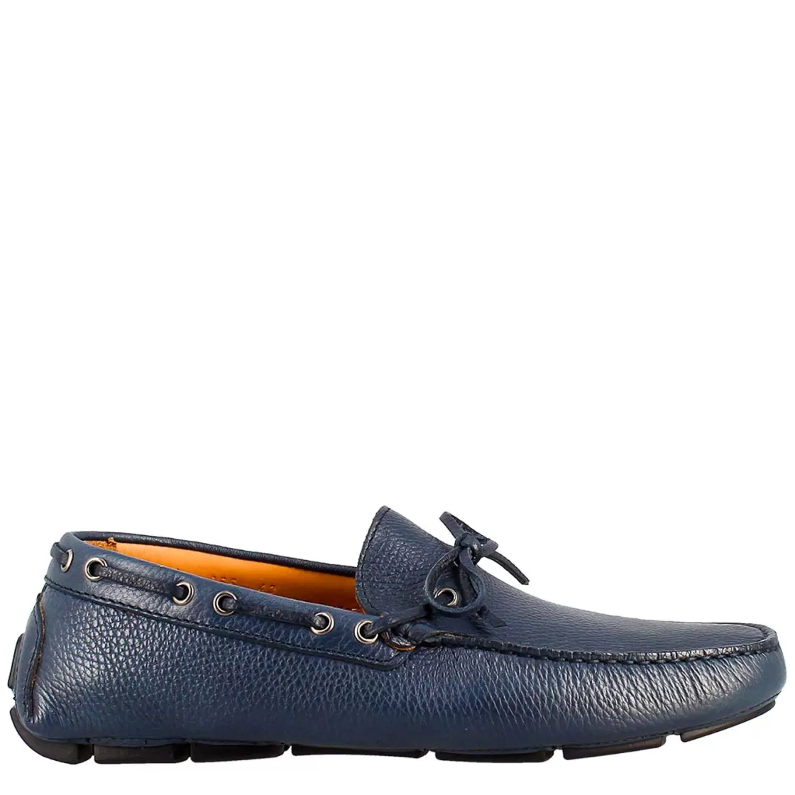 Best Leonardo Shoes Mocassino Tubolare Con Lacci Da Uomo In Pelle Blu