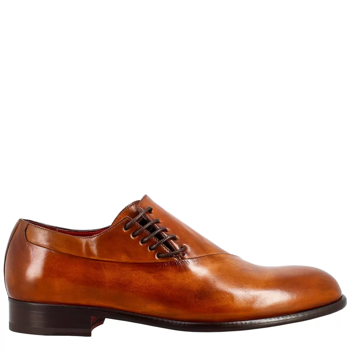 Flash Sale Leonardo Shoes Oxford Siena Elegante Da Uomo In Pelle Marrone