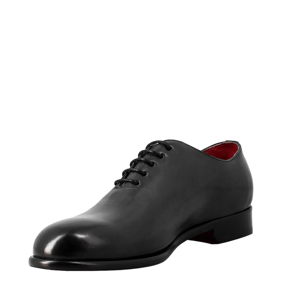 Shop Leonardo Shoes Oxford Wholecut Elegante Da Uomo In Pelle E Fodera Rossa Blu