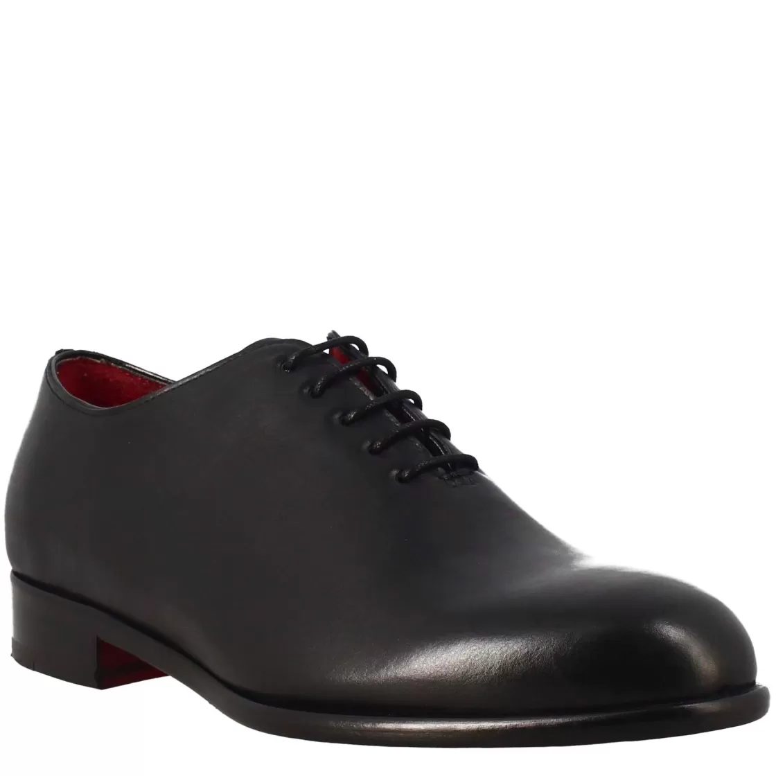 Online Leonardo Shoes Oxford Wholecut Elegante Da Uomo In Pelle Nero