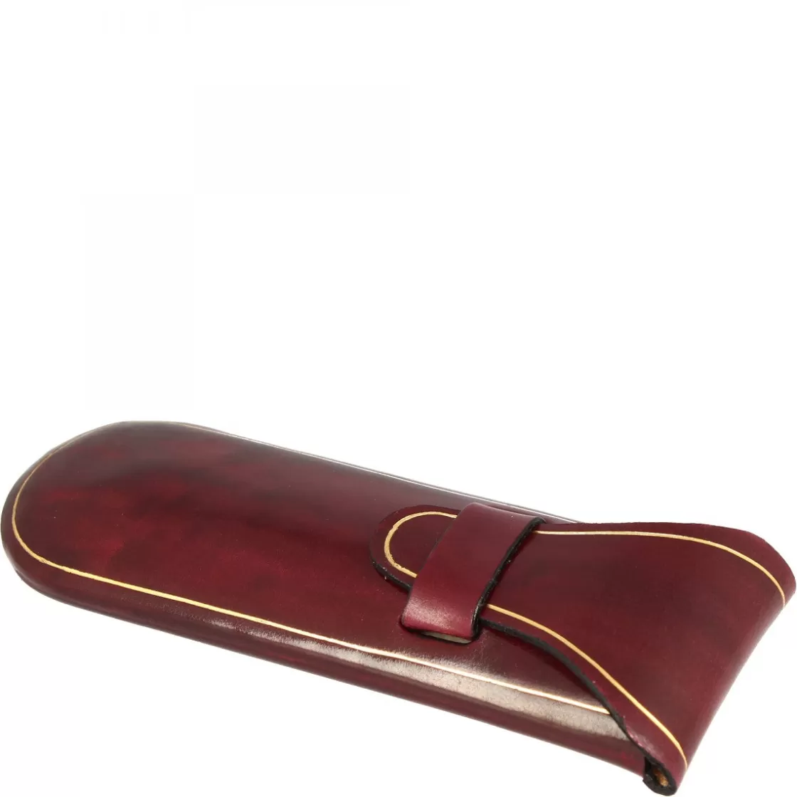 Outlet Leonardo Shoes Porta Occhiali Da Tasca Con Linguetta In Cuoio Realizzato A Mano In Diversi Colori Nero