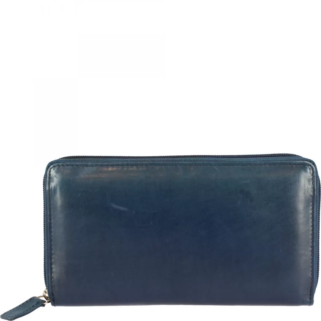 Online Leonardo Shoes Portafoglio Donna Sauvage Fatto A Mano Pelle Di Vitello Con Cerniera Porta Tessere Monete Blu