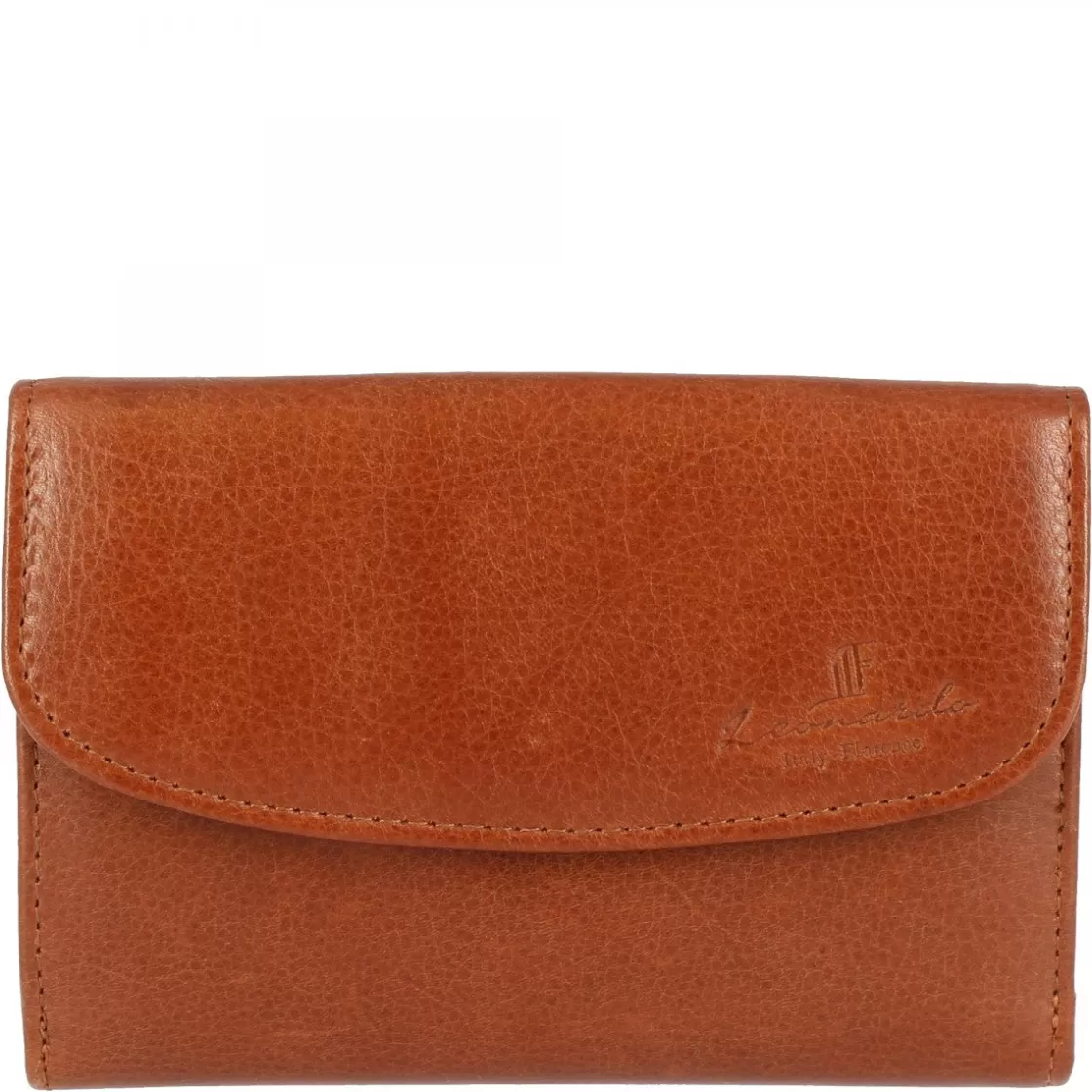 Online Leonardo Shoes Portafoglio Donna Sauvage Pelle Di Vitello Porta Tessere Banconote Con Pattina Arancione