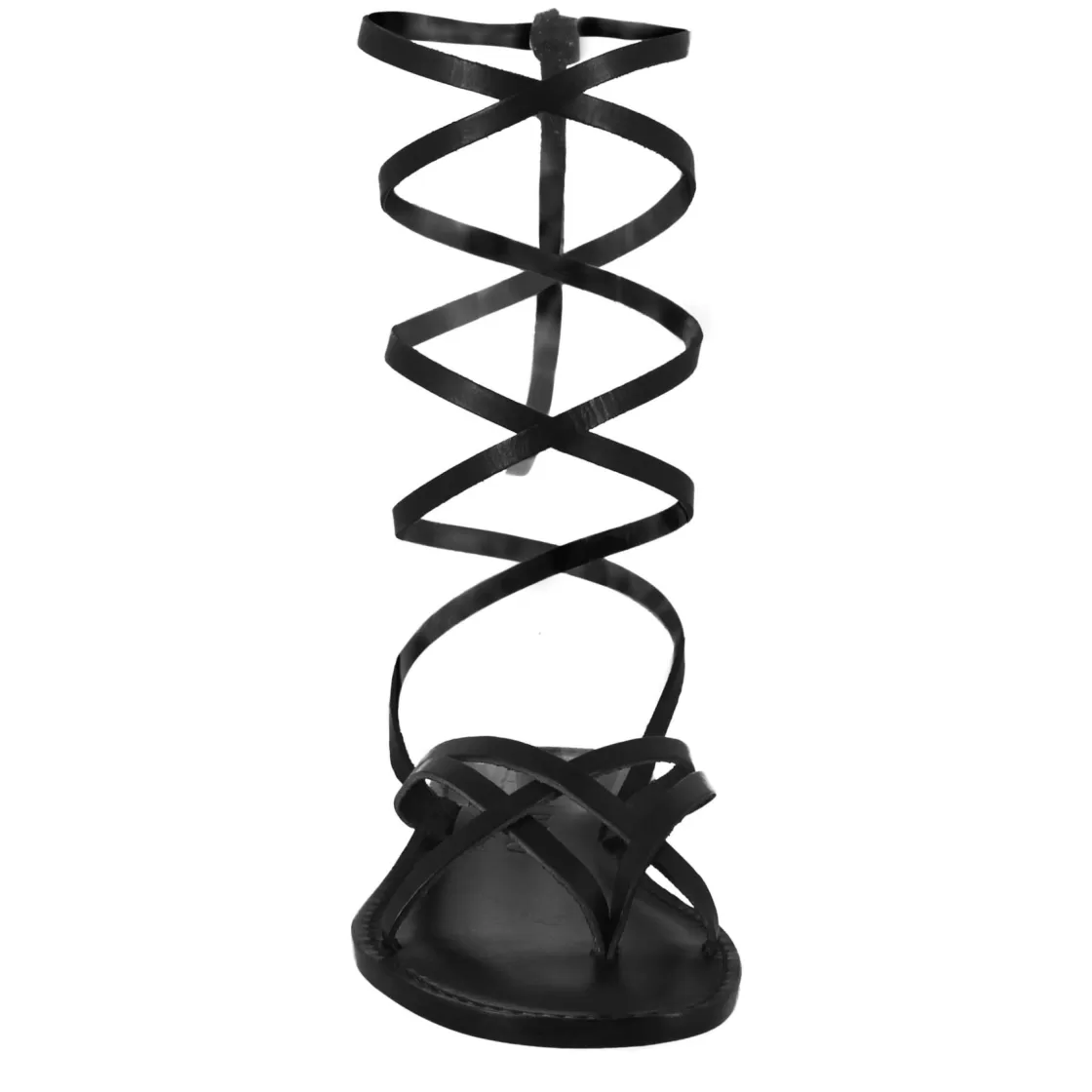 Flash Sale Leonardo Shoes Sandali Eclipse Da Donna Stile Romano Antico In Pelle Colore Nero