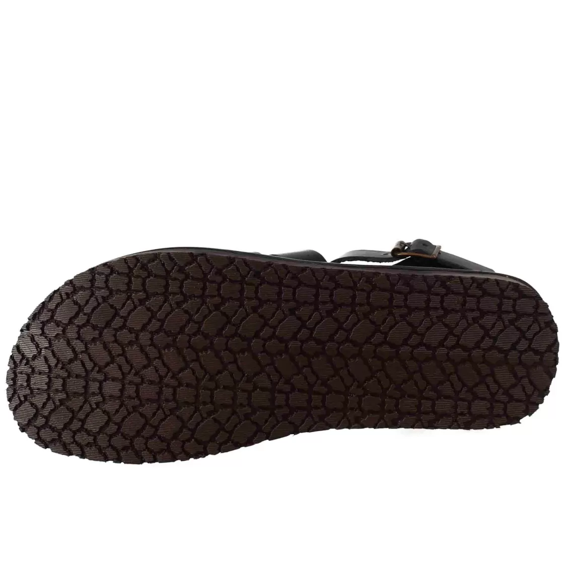 New Leonardo Shoes Sandali Francescani Da Uomo Fatti A Mano In Pelle Nera Chiusura Con Fibbia Nero