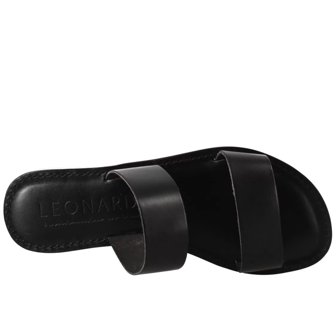 Sale Leonardo Shoes Sandali Nirvana Da Donna Stile Romano Antico In Pelle Colore Nero