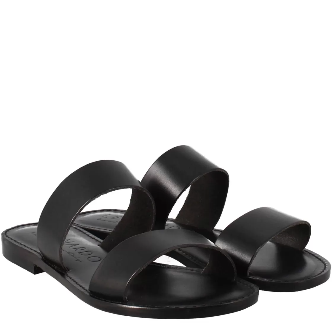 Sale Leonardo Shoes Sandali Nirvana Da Donna Stile Romano Antico In Pelle Colore Nero
