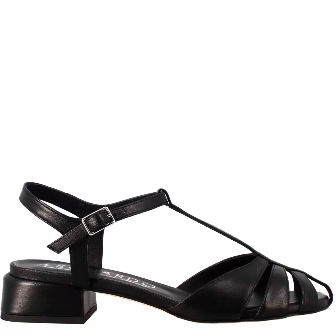 Flash Sale Leonardo Shoes Sandalo Da Donna Colore A Forma Di Gabbia Nero