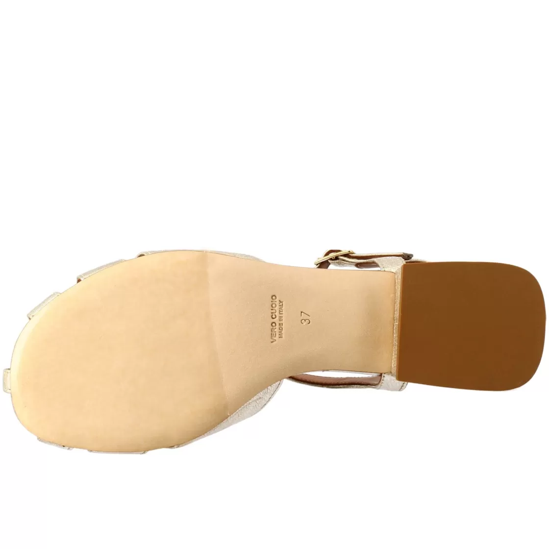 Sale Leonardo Shoes Sandalo Da Donna Colore Laminato A Forma Di Gabbia Platino