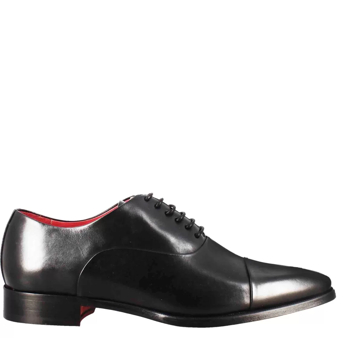 Sale Leonardo Shoes Scarpe Francesine Con Puntale In Pelle Color Nero