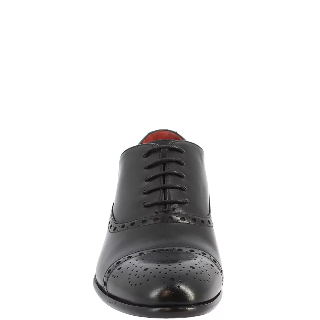 Hot Leonardo Shoes Scarpe Stringate Da Uomo Francesine Fatte A Mano In Pelle Nera Nero