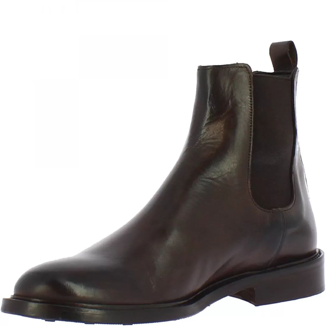 Discount Leonardo Shoes Stivaletti Classici Da Uomo Fatti A Mano In Pelle Marrone